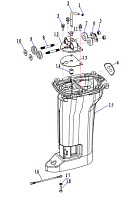 Дейдвуд 2-Х ТАКТНОГО ПЛМ PARSUN T9.9BM