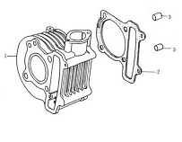 Цилиндр двигателя Racer 157QMJ