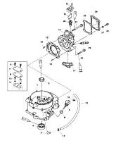 Блок цилиндров 4-Х ТАКТНОГО ПЛМ MERCURY 6 Серийный номер от 0R067090 и выше