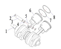 Поршневая 2-Х ТАКТНОГО ПЛМ PARSUN T50A FWL