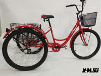 ВЕЛОСИПЕД 26&quot; 3-Х КОЛЕСНЫЙ DELTA TRIKE (6 СКОРОСТЕЙ, КОРЗИНКА СПЕРЕДИ И СЗАДИ)
