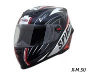 Шлем интеграл SHIRO SH-821 SPIRIT, черно-красный