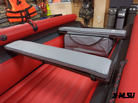 Комплект мягких накладок с сумкой для лодок 110*20 серый