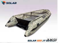 Лодка надувная моторная solar-500 caravan jet tunnel