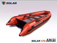 Лодка надувная моторная solar-470 caravan super jet tunnel