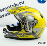 Шлем кроссовый Avantis Lead, Желтый