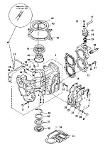 Блок цилиндров 2-Х ТАКТНОГО ПЛМ MERCURY 15 MH 294CC Серийный номер от 0N055285 и выше