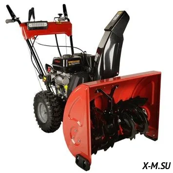 Снегоуборщик бензиновый DDE ST6561LE (двиг-ль Loncin 6,5 л.с, 24'', 5 вперёд/2 назад, 14" колёса, эл. старт, LED фара, управление выбросом на панели)