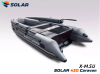 Лодка надувная моторная solar-430 caravan super jet tunnel с фальшбортом