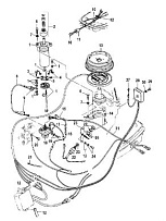 Компоненты электрического запуска 2-Х ТАКТНОГО ПЛМ MERCURY 15 MH 294CC Серийный номер от 0N055285 и выше
