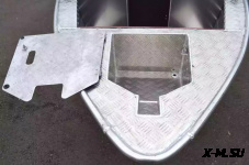 Алюминиевая моторная лодка Wyatboat-390 DCM увелич. борт