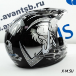 Шлем кроссовый Avantis Lead, Черный