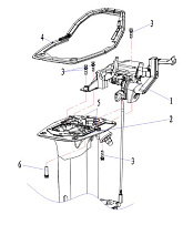 Прокладка базы двигателя 2-Х ТАКТНОГО ПЛМ PARSUN T30BM