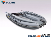 Лодка надувная моторная solar-430 caravan super jet tunnel с фальшбортом