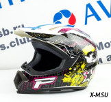 Шлем кроссовый Tiane Progrip Star, Белый