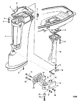 Корпус карданного вала 2-Х ТАКТНОГО ПЛМ MERCURY 15 MH 294CC Серийный номер от 0N055285 и выше