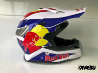 ШЛЕМ КРОССОВЫЙ REDBULL Белый/Синий