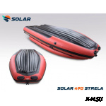 Лодка надувная моторная SOLAR-490 Strela Jet tunnel с фальшбортом