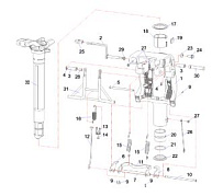 Кронштейн 2-Х ТАКТНОГО ПЛМ PARSUN T40A FW