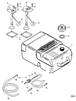 Топливный бак (пластик - 6,6 галлона) 2-Х ТАКТНОГО ПЛМ MERCURY 15 MH 294CC Серийный номер от 0N055285 и выше